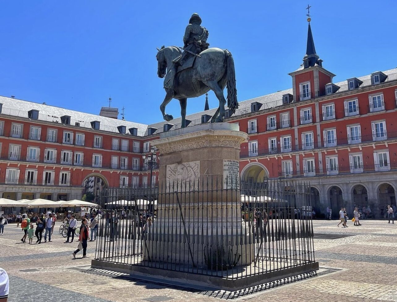 Plaza Mayor tourist site in Madrid
